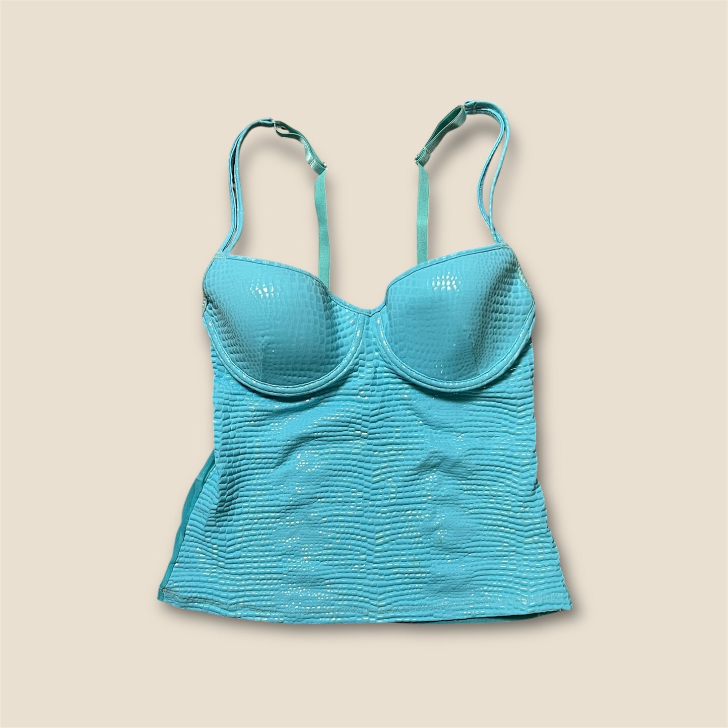 Vintage Y2K Light Blue Mess Tank Top